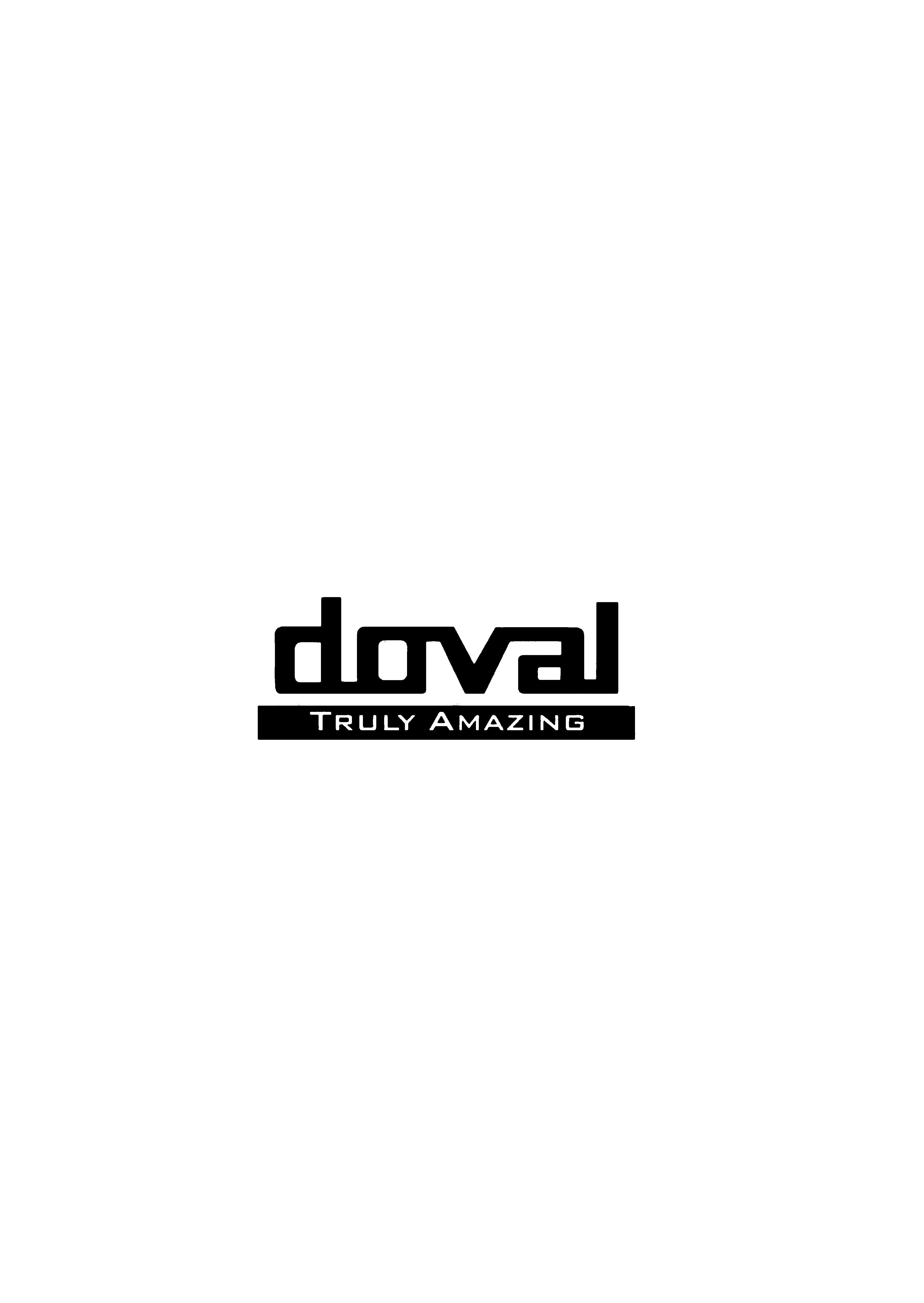 doval black logo